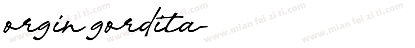 orgin gordita字体转换